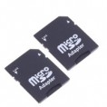 2x Adaptador Negro TF SanDisk, varias marcas microSD a SD HC SDXC 